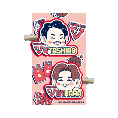 はらたし2026イラストアクリルヘアクリップ