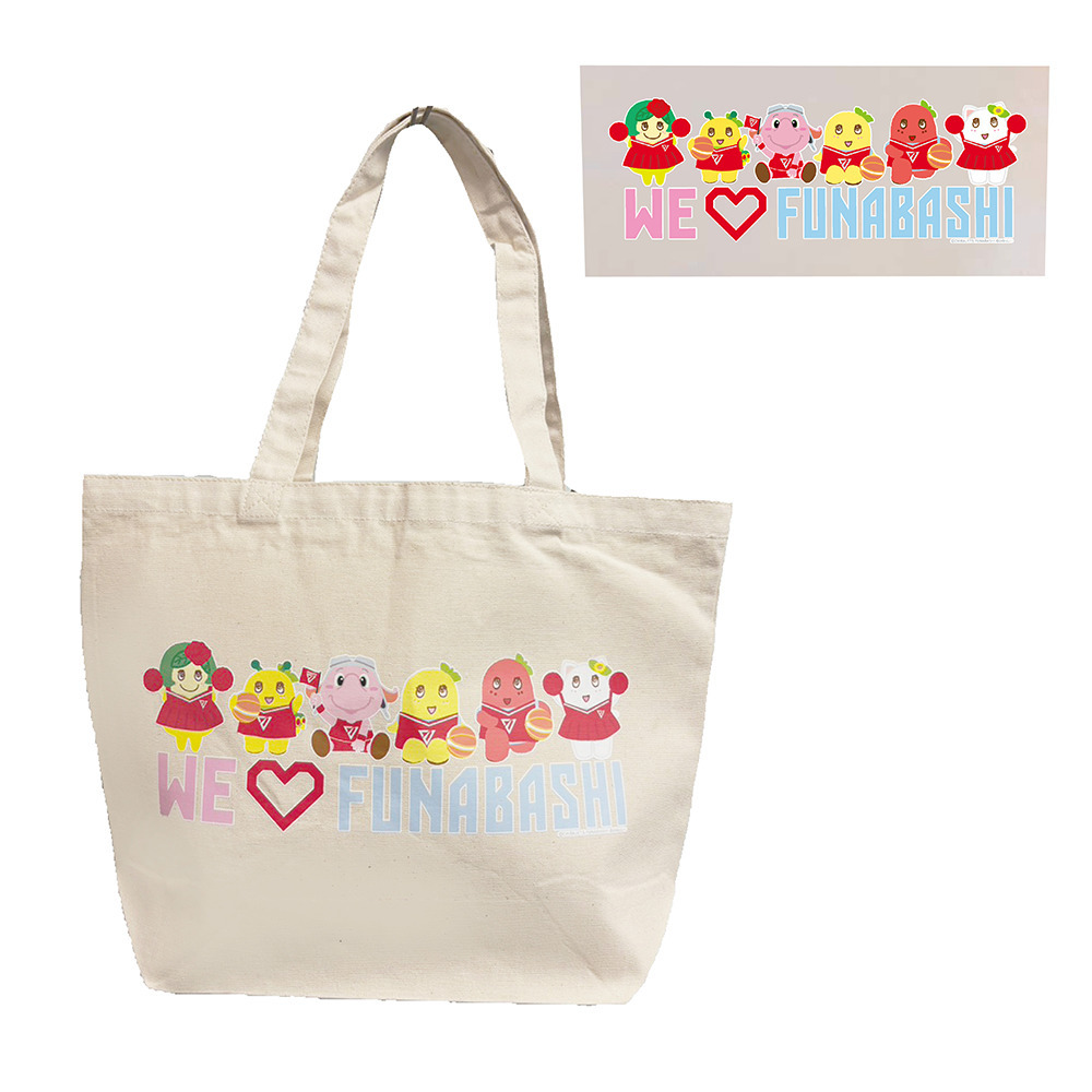 ふなっしーファミリー&times;ジャンボくんコラボ トートバッグ 詳細画像 1