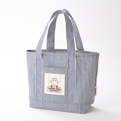 JUMBO-KUN MARKET ヒッコリー生地ミニトートバッグ