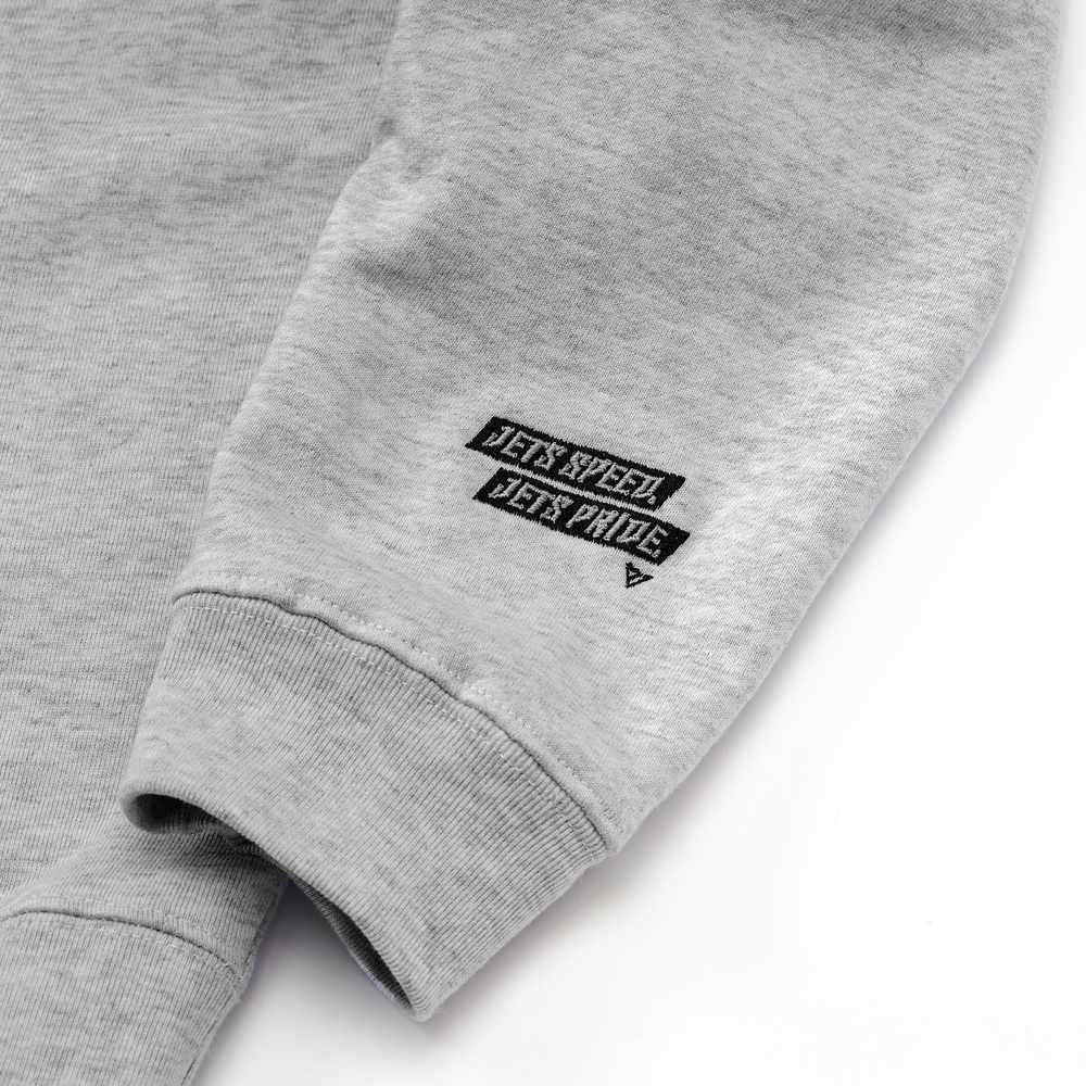 CHIBAJETSロゴ刺繍 クルーネックスウェット 詳細画像 グレー 2