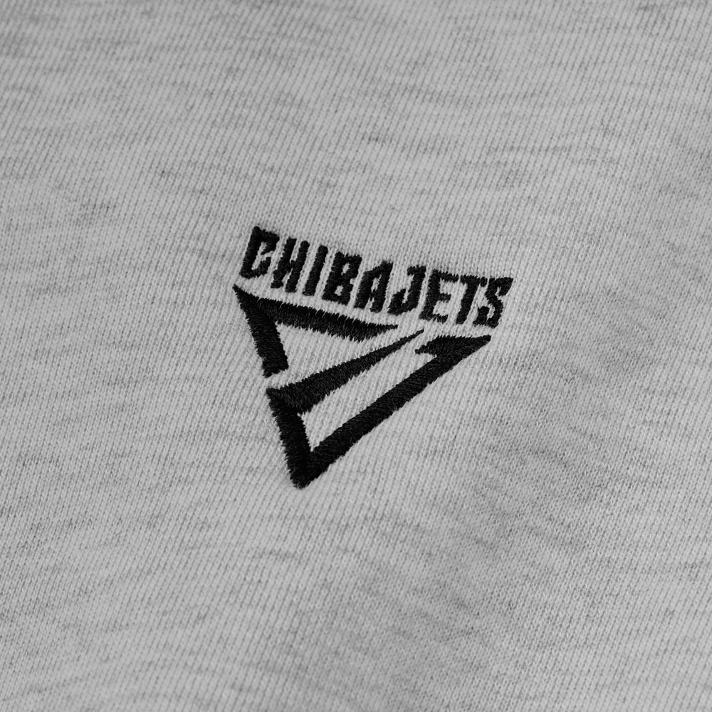 CHIBAJETSロゴ刺繍 クルーネックスウェット 詳細画像 グレー 3