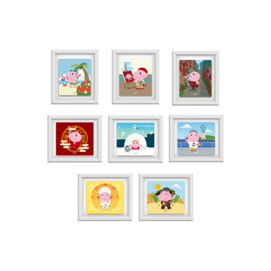 旅するジャンボくんシークレットフレームマグネット