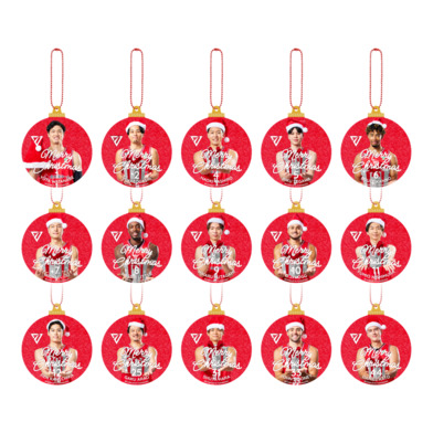 シークレット選手Xmasオーナメント風キーチェーン