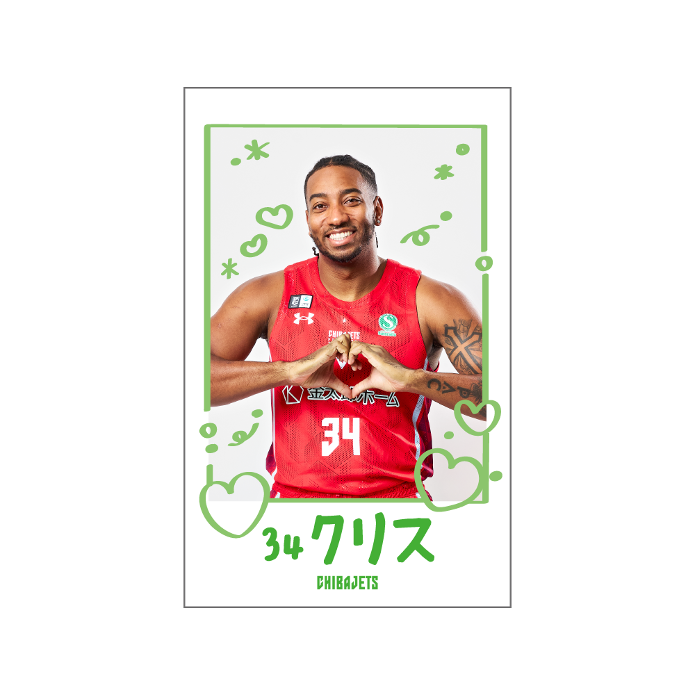シークレット推しチェキ風ステッカー｜千葉ジェッツ｜B.LEAGUE