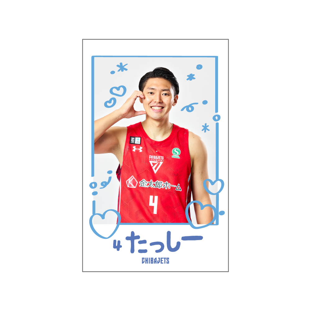 シークレット推しチェキ風ステッカー｜千葉ジェッツ｜B.LEAGUE