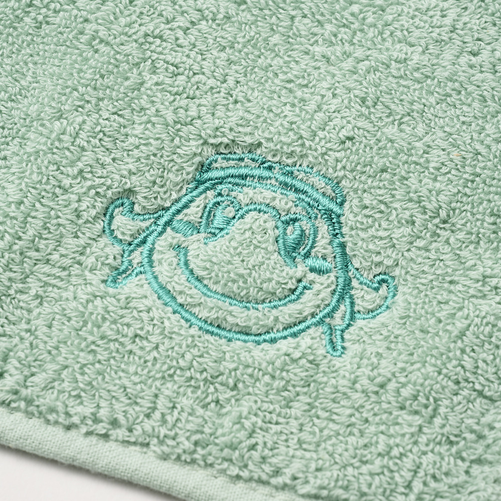 ジャンボくん刺繍今治ハンドタオル 詳細画像 ライトグリーン 2