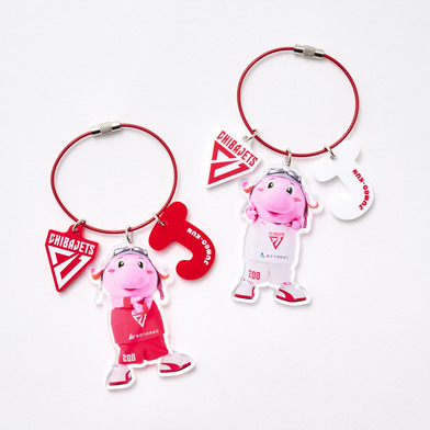 ジャンボくん3連アクリルキーホルダー