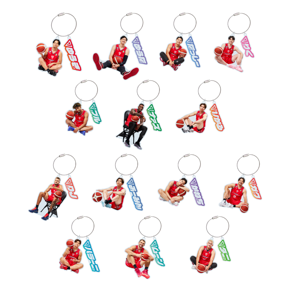 選手ニックネーム2連アクリルキーホルダー 詳細画像 #1 渡邊 雄太 2