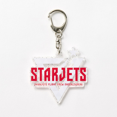 STAR JETS ロゴラメキーホルダー