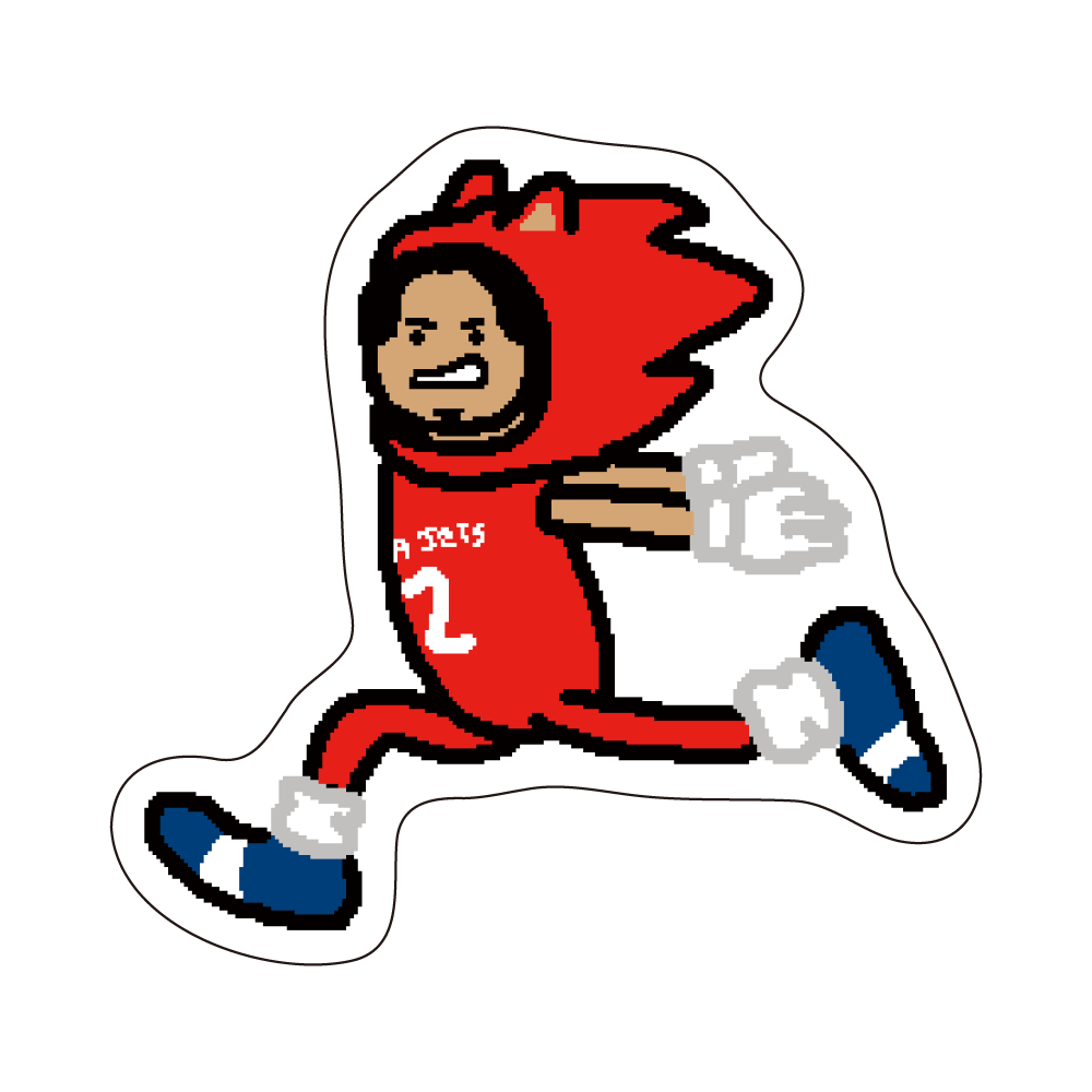 CHIBAJETS&times;NBA PAINT ダイカットステッカ－(全8種) 詳細画像 #2 富樫 勇樹 1