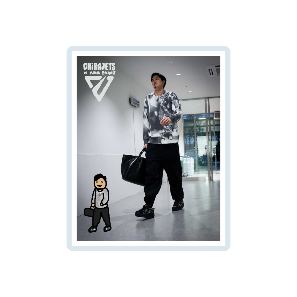 CHIBAJETS&times;NBA PAINT player walk insアクリルマグネット(全10種) 詳細画像 #1 渡邊 雄太 1