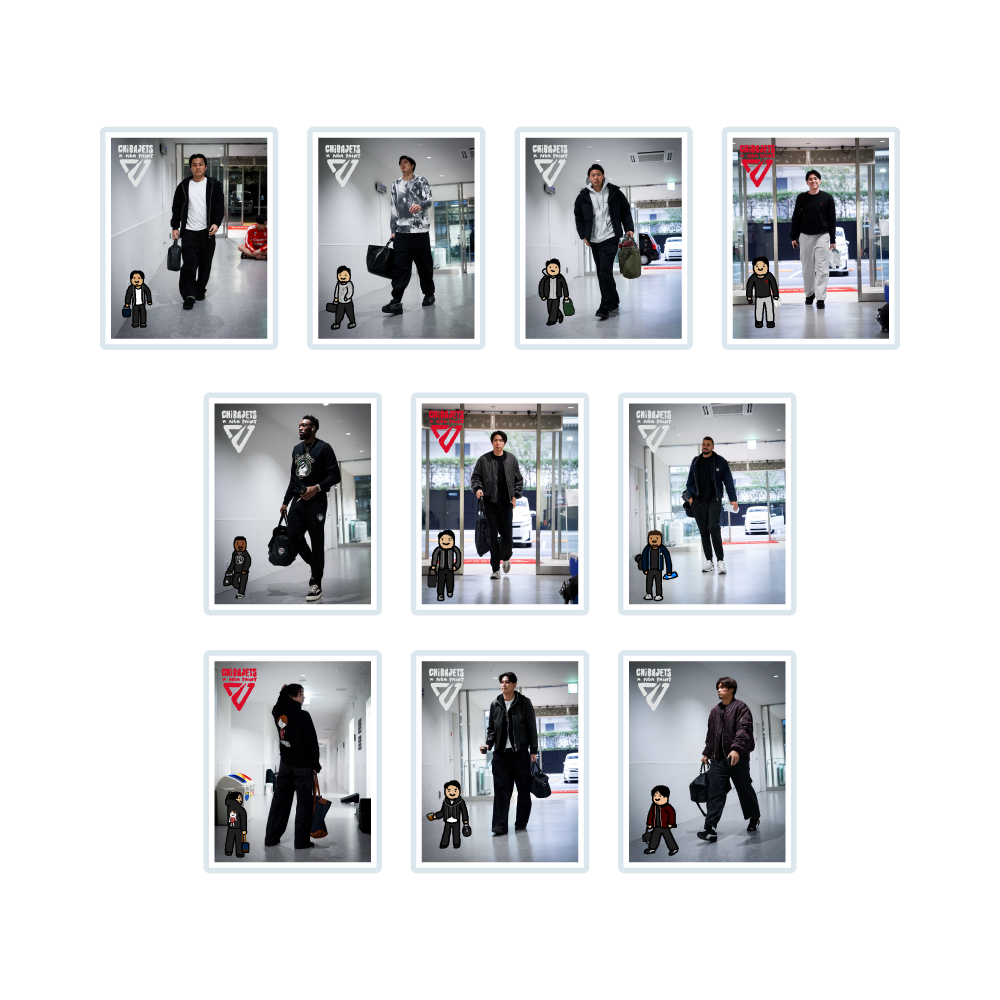 CHIBAJETS&times;NBA PAINT player walk insアクリルマグネット(全10種) 詳細画像 #1 渡邊 雄太 2