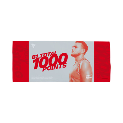 #10 ﾃﾞｨｰ･ｼﾞｪｲ･ﾎｸﾞ B1通算1000得点記念 ハイブリッドフェイスタオル