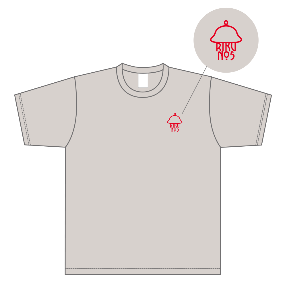 #5瀬川琉久 10th モテ男NO.1記念 Tシャツ 詳細画像 オートミール 1