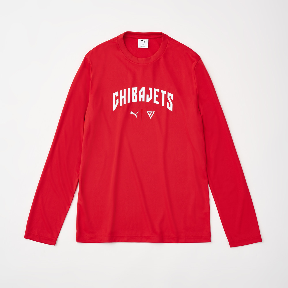 PUMA CHIBAJETS ARCHLOGO LS TEE 詳細画像 レッド 1
