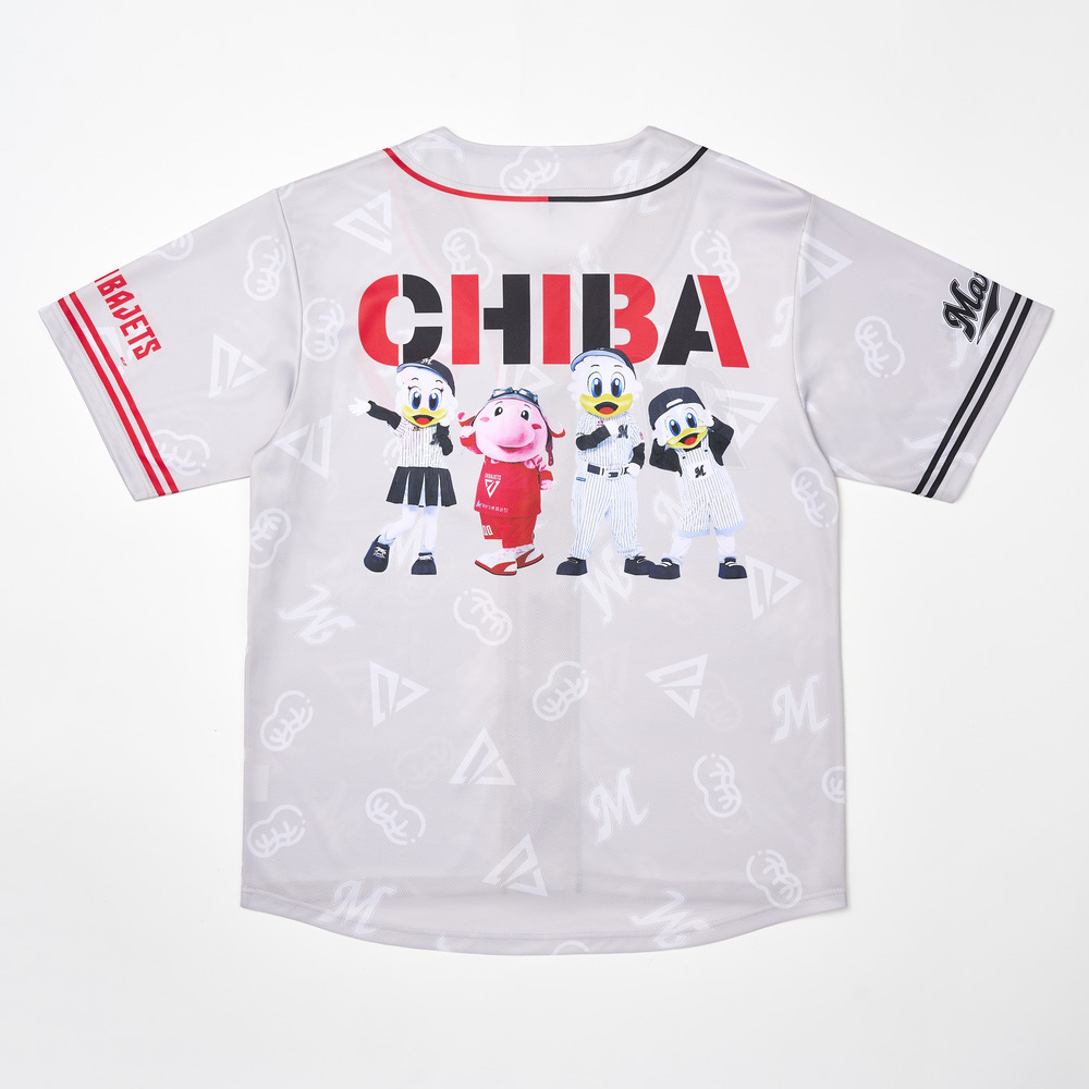 千葉ジェッツ×千葉ロッテマリーンズ ベースボールシャツ 詳細画像 1