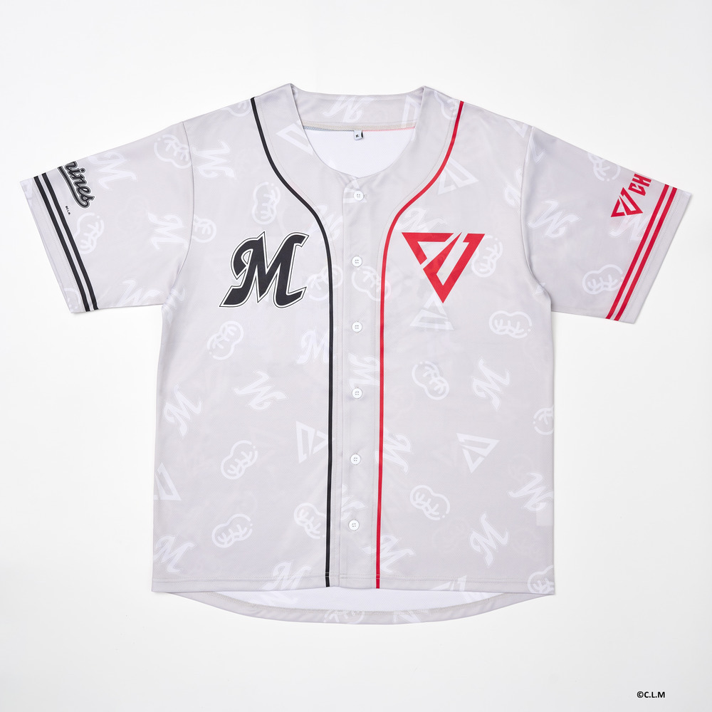 千葉ジェッツ×千葉ロッテマリーンズ ベースボールシャツ 詳細画像 2