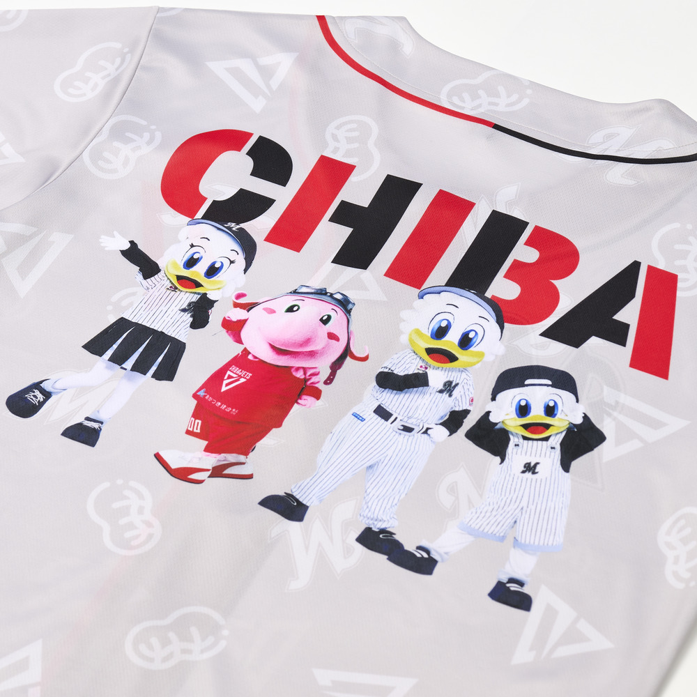 千葉ジェッツ×千葉ロッテマリーンズ ベースボールシャツ 詳細画像 3