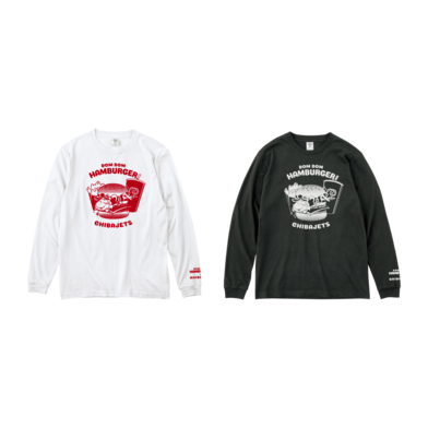 ﾄﾞﾑﾄﾞﾑﾊﾝﾊﾞｰｶﾞｰｺﾗﾎﾞ ﾛﾝｸﾞｽﾘｰﾌﾞTｼｬﾂ