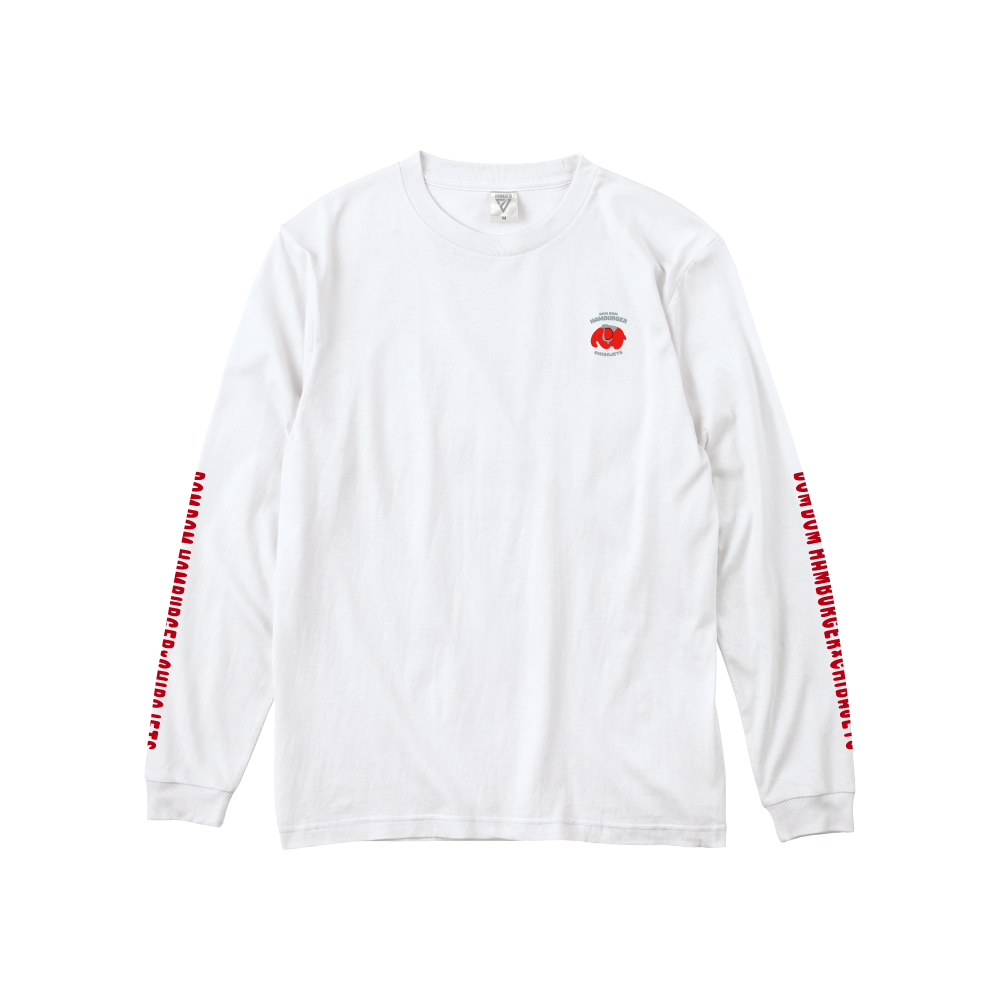 ﾄﾞﾑﾄﾞﾑﾊﾝﾊﾞｰｶﾞｰｺﾗﾎﾞ ﾛﾝｸﾞｽﾘｰﾌﾞTｼｬﾂ（PILOTどむぞう） 詳細画像 ホワイト 1