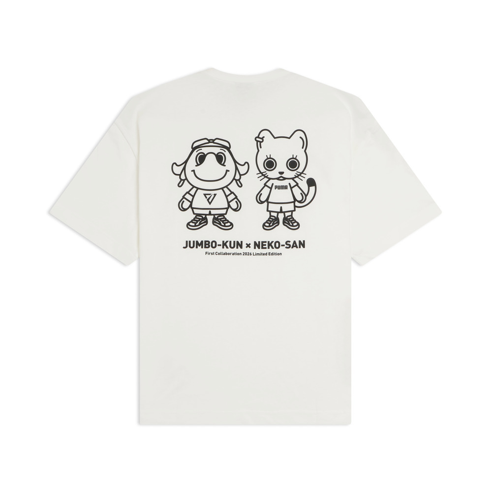 JUMBO-KUN &times; NEKO-SAN RELAX TEE 詳細画像 ホワイト 4