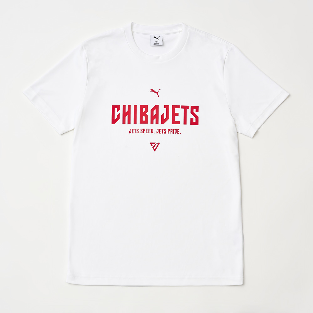 PUMA CHIBAJETS TEXT-LOGO Tee｜千葉ジェッツ｜B.LEAGUE（Bリーグ