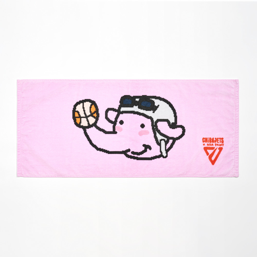 CHIBAJETS&times;NBA PAINT フェイスタオル 詳細画像 ｼﾞｬﾝﾎﾞくん(face) 1