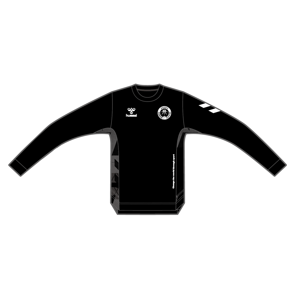 【10/7 13:30～販売開始】【hummel製】ロングTシャツ（黒） 詳細画像 ブラック 1