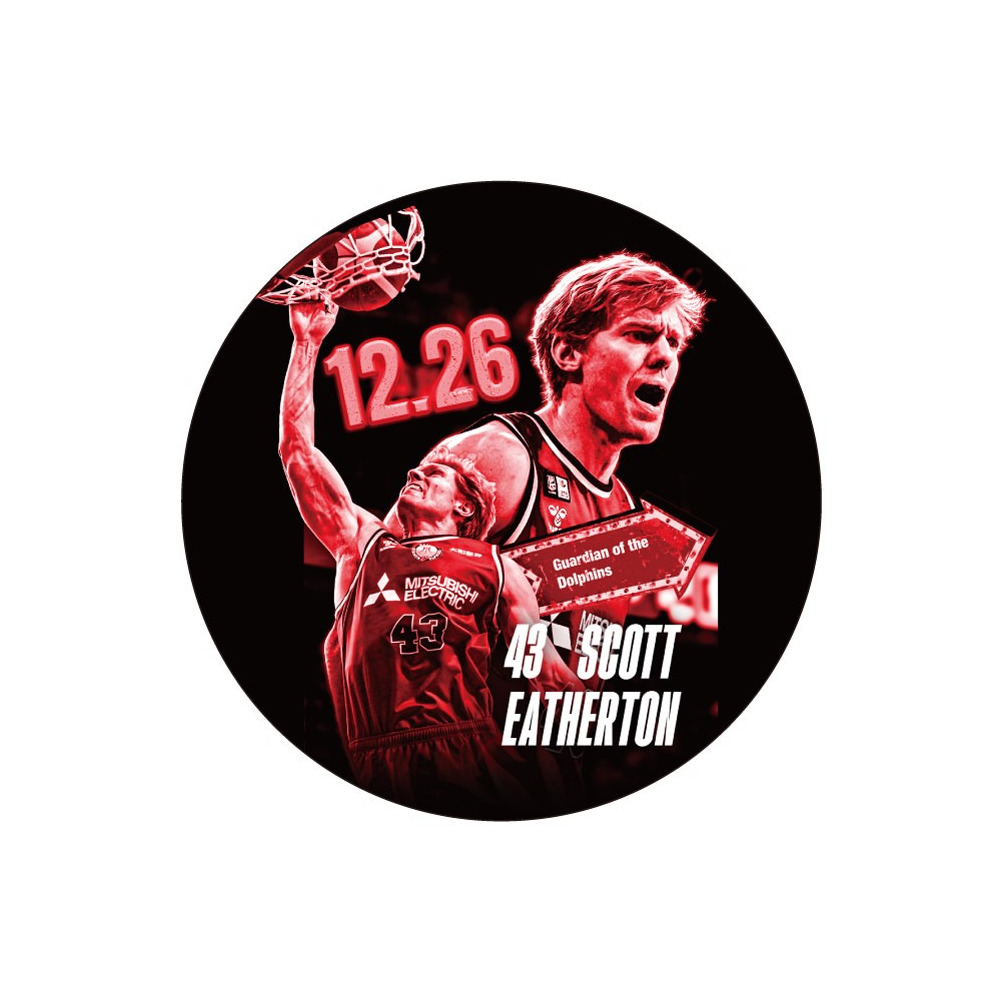 【12月26日20:00～販売開始】スコット・エサトン選手バースデーBIG缶バッジ 詳細画像 1カラー 1