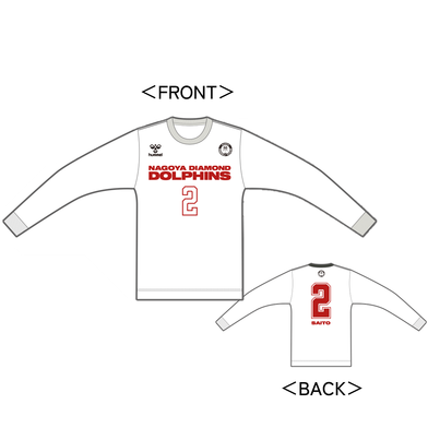 ネーム＆ナンバーロングスリーブTシャツ