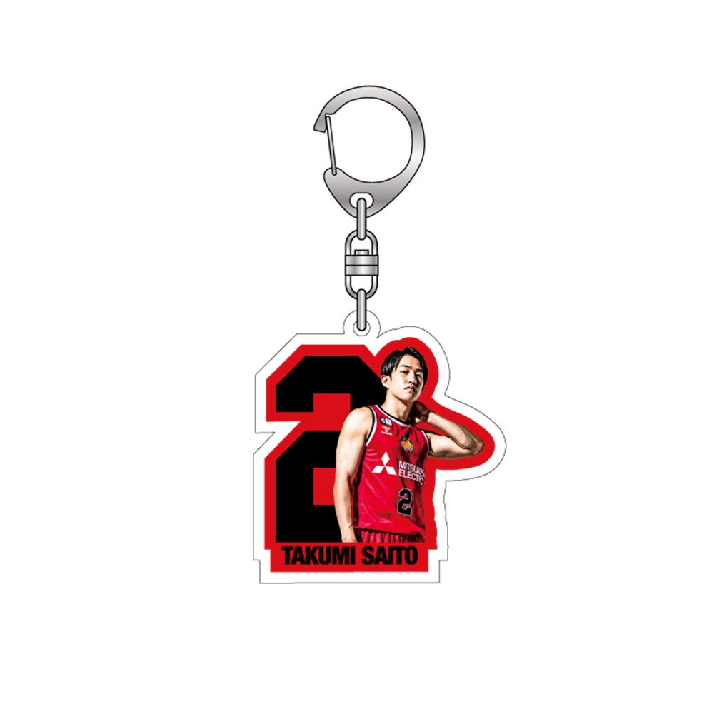 2025-26選手ナンバーアクリルキーホルダー 詳細画像 1カラー 1