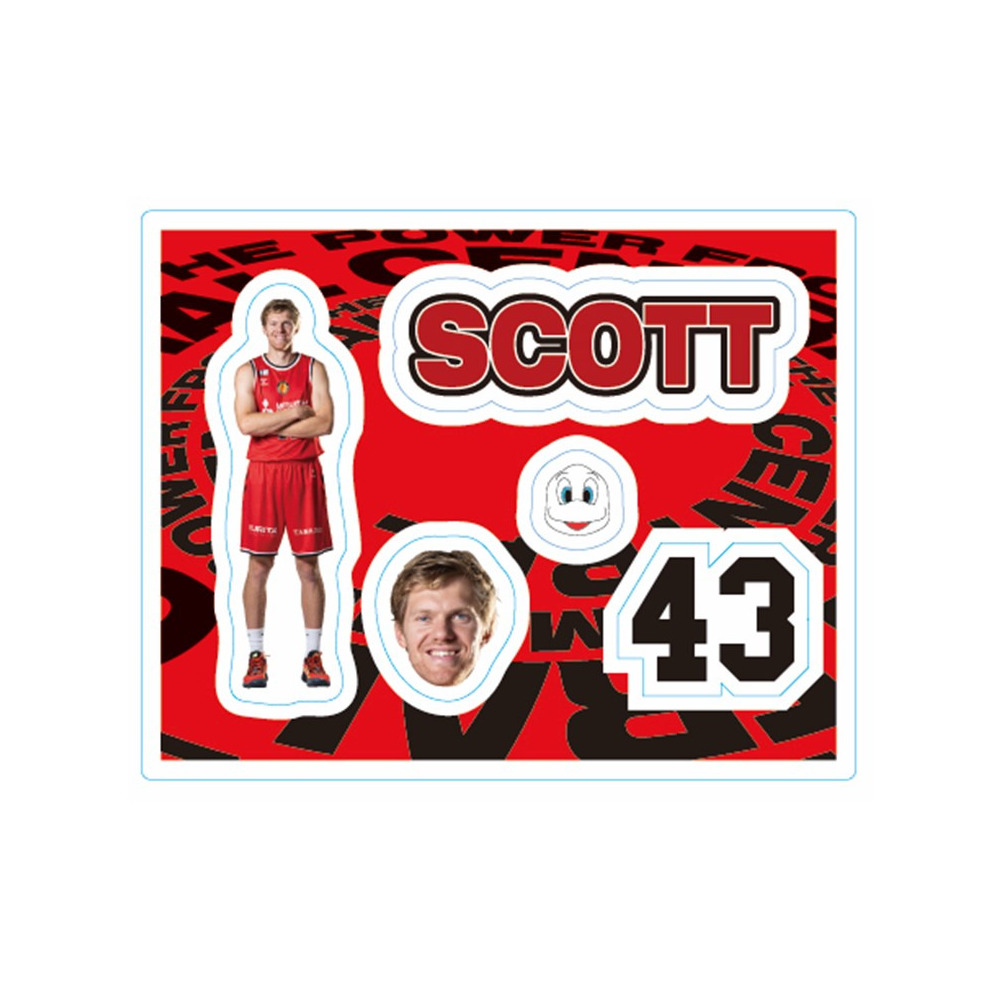 【シャカシャカキーホルダー】2025-26ユニフォームパーツ 詳細画像 #43 スコット・エサトン 1