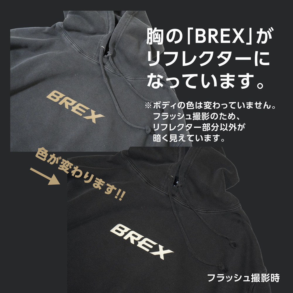 BASIC BREX ワンポイントフーディー（GOLDリフ）ヴィンテージブラック 詳細画像 ヴィンテージブラック 4