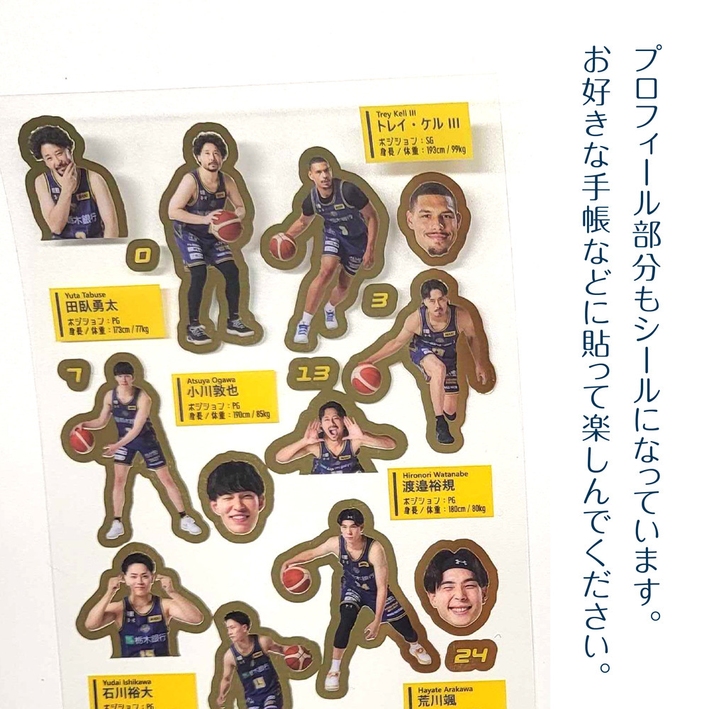2026-27 BREX選手図鑑シール Vol.1 詳細画像 1カラー 3