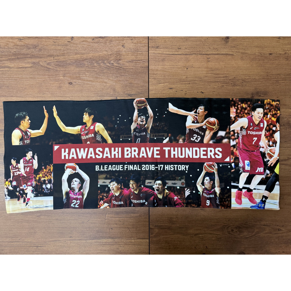 【B.LEAGUE FINAL 2016-17 HISTORY 川崎ブレイブサンダース】フェイスタオル 詳細画像 1カラー 3