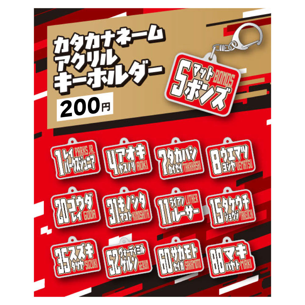 【ランダム】カタカナネームアクリルキーホルダー 詳細画像 1