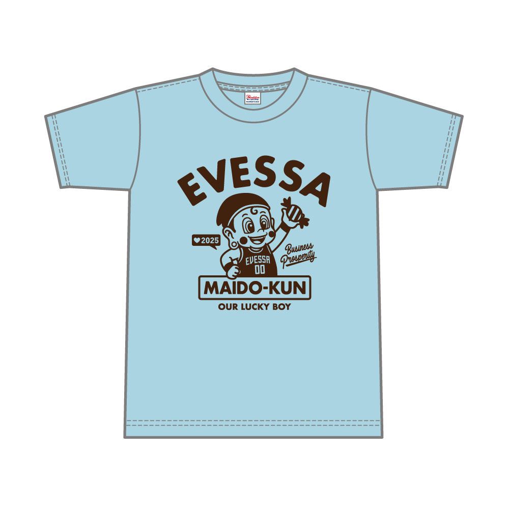 キッズTシャツ　まいどくん 詳細画像 ライトブルー 1