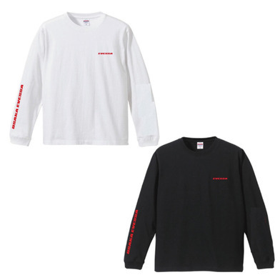 長袖Tシャツ　袖プリント