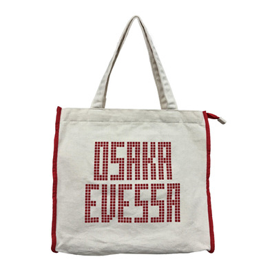 パイピングトートバッグ　ロゴ