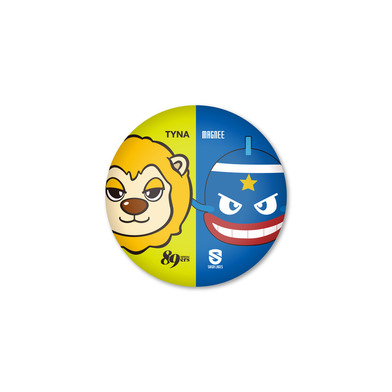 ティナ×マグニー コラボ缶バッジ