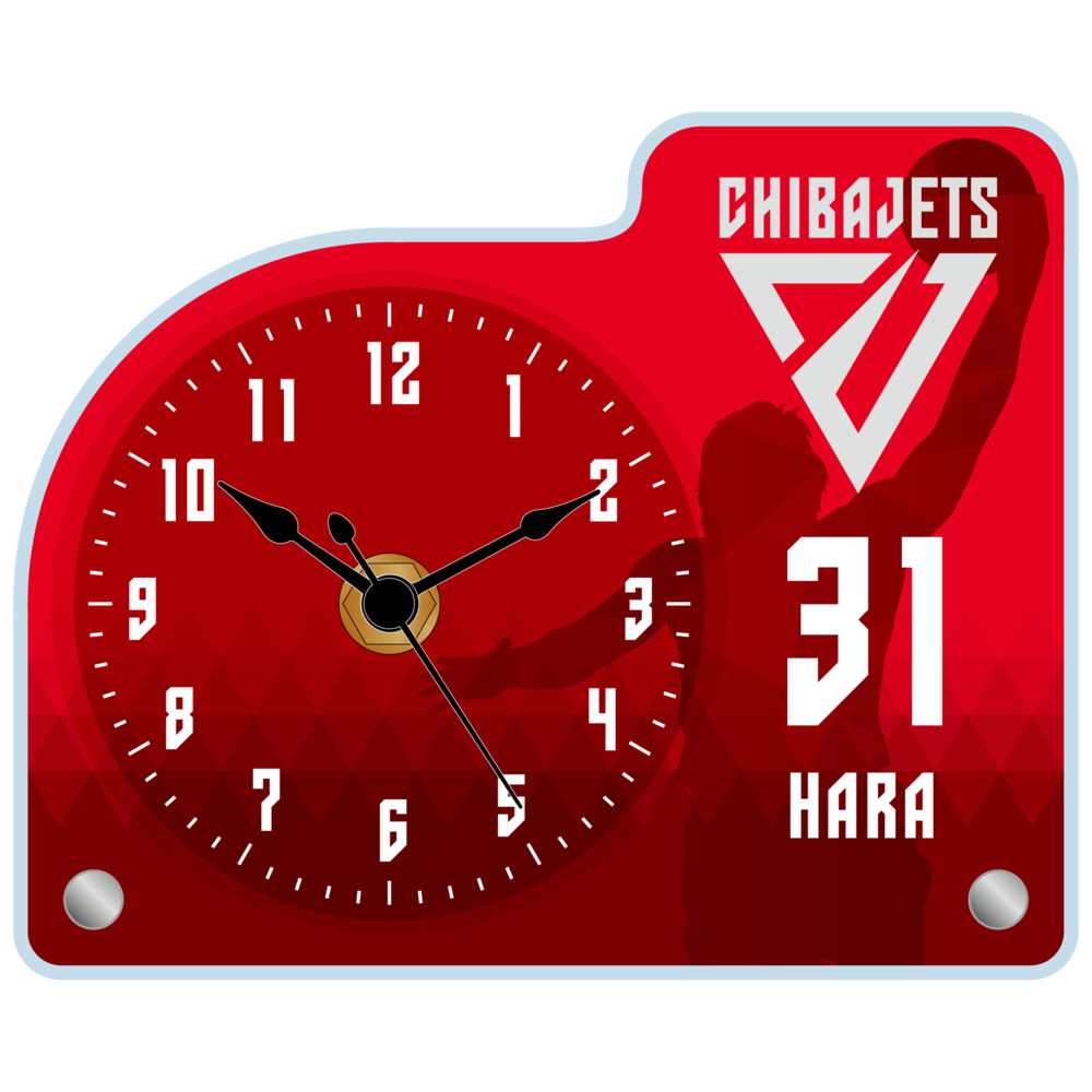 受注販売】選手シルエットアクリル卓上時計｜千葉ジェッツ｜B.LEAGUE 