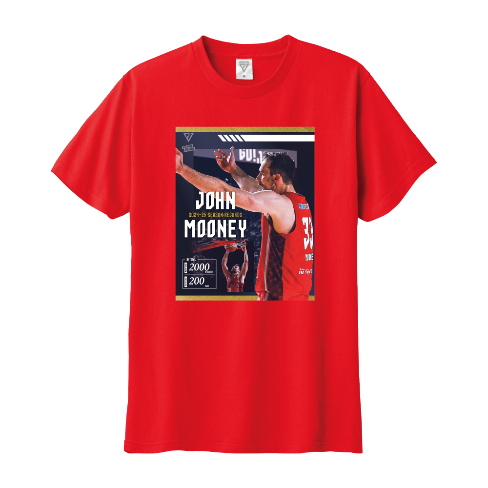 2024-25 SEASON B1 RECORDS Tシャツ 詳細画像 #33 ジョン・ムーニー 1