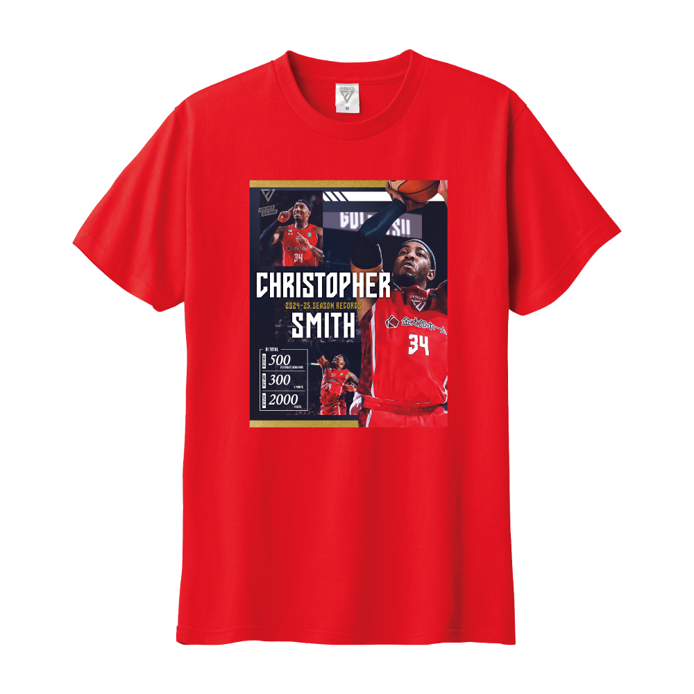 2024-25 SEASON B1 RECORDS Tシャツ 詳細画像 #34 クリストファー・スミス 1
