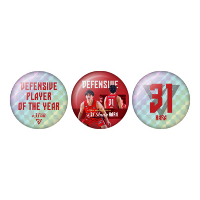 【DEFENSIVE PLAYER OF THE YEAR】缶バッジセット