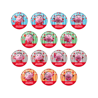 【2024-25 THANKS】ジャンボくんフォト缶バッジ全14種セット