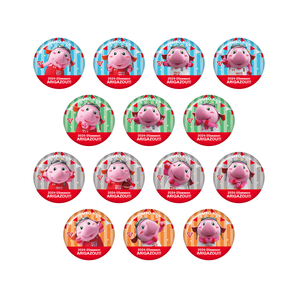 【2024-25 THANKS】ジャンボくんフォト缶バッジ全14種セット 詳細画像 1