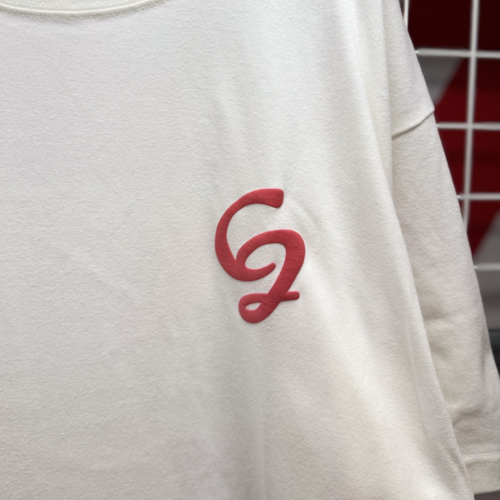 CJ LOGO Tシャツ 詳細画像 ロゴレッド 2