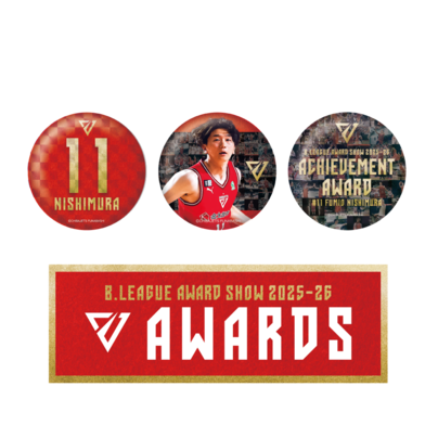 B.LEAGUE AWARD SHOW 2025-26 功労賞 缶バッジセット
