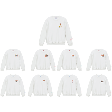 【オンライン限定】＜りそなグループ Bリーグオールスター 2026＞方言イラスト クルーネックスウェットトレーナー(ホワイト)