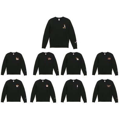 【オンライン限定】＜りそなグループ Bリーグオールスター 2026＞方言イラスト クルーネックスウェットトレーナー(ブラック)